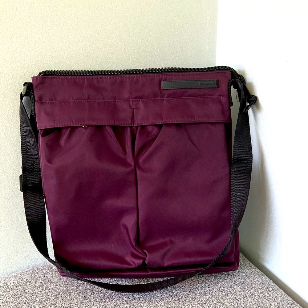 Tahari Plum Cadet Hobo Bag